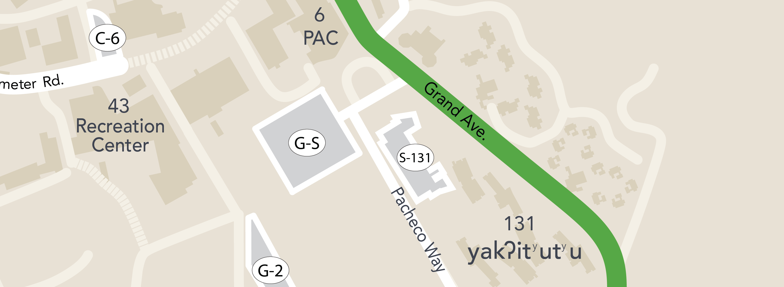 parking Lot Grand Avenue map